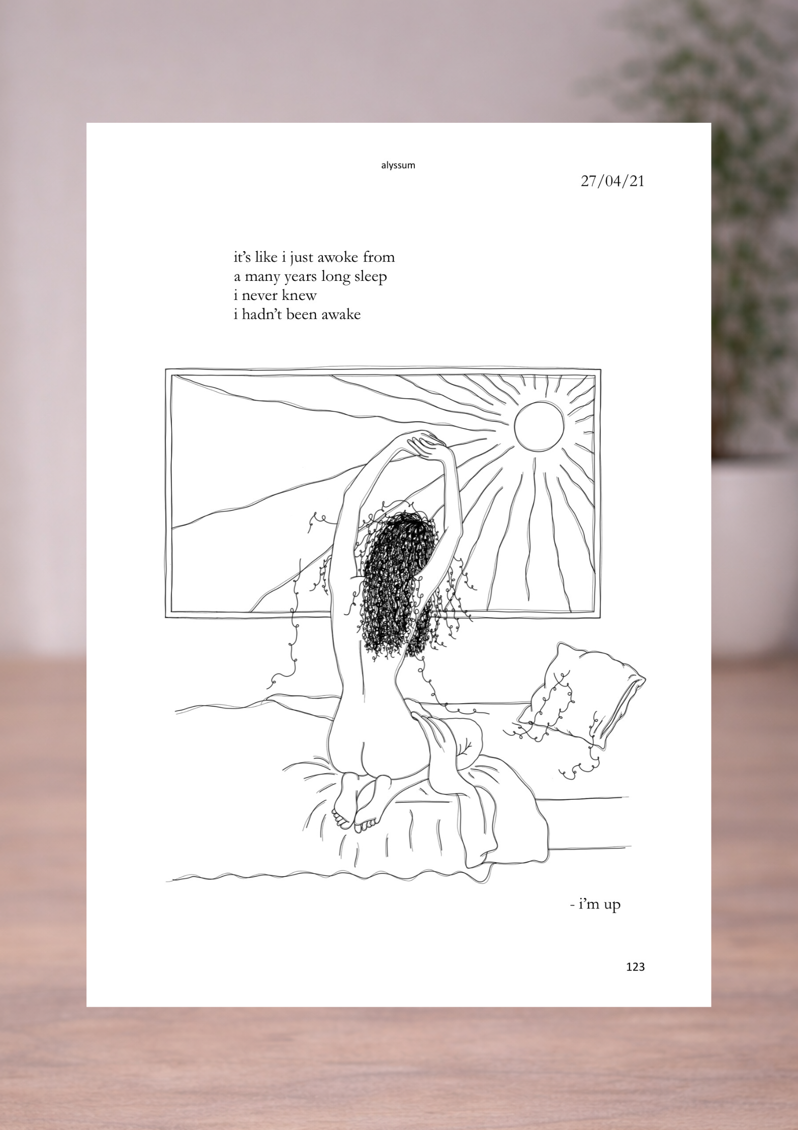 a page from ‘so i’ve been told poetry book by alyssum poetry